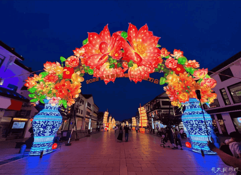 周庄古镇春节灯会案例