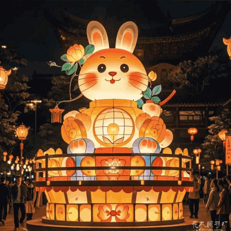 商场卡通动物灯展引流秘诀