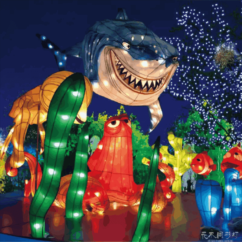 海洋生物彩灯设计全解析