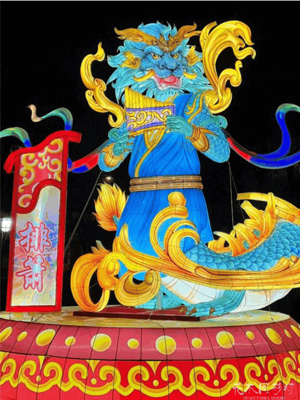 卡通型十二生肖花灯造型展示