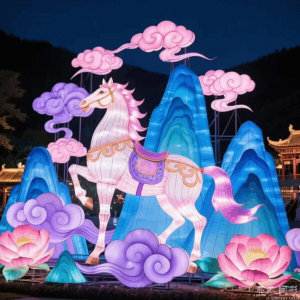 马年主题彩灯设计方案：以一马当先之势，点亮节庆盛世