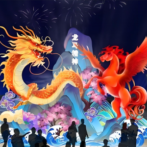 龙马精神花灯主题效果图