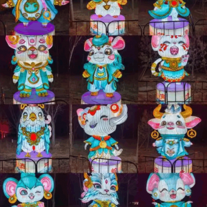 可爱型十二生肖花灯造型案例展示