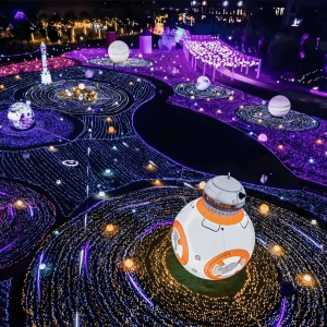 梦幻星空主题灯光节如何打造