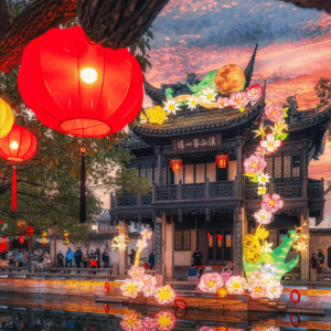 天姥山唐诗之路主题灯笼设计方案