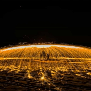 【湖南长沙铜官窑古镇景区打铁花案例】