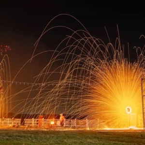 打铁花表演真的安全吗